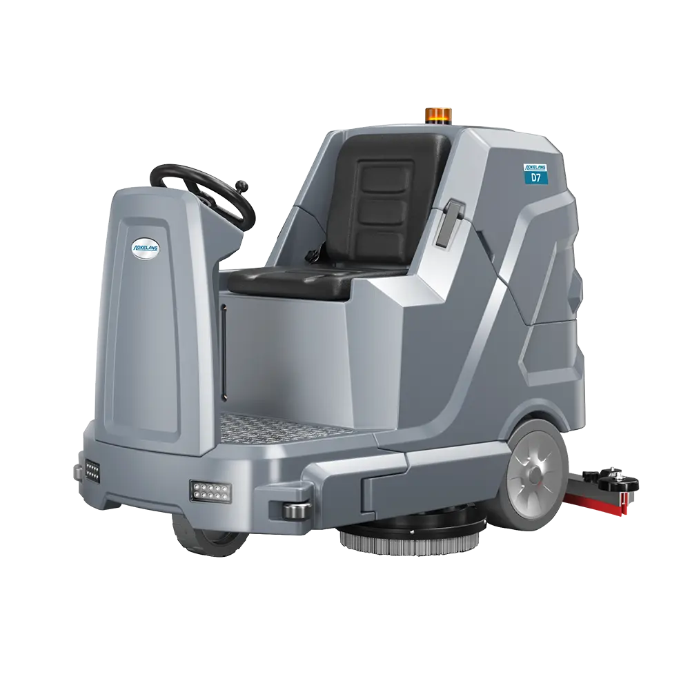 industrial ride on floor scrubber
