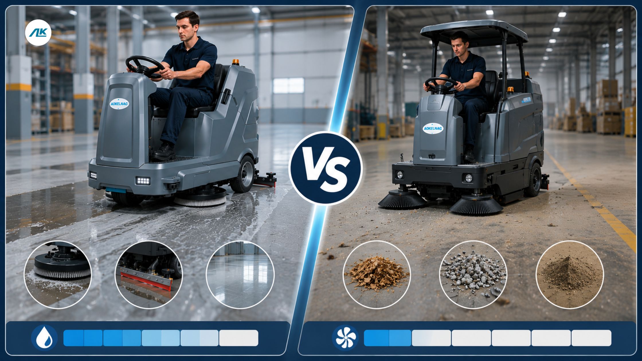 Floor Scrubber vs Floor Sweeper