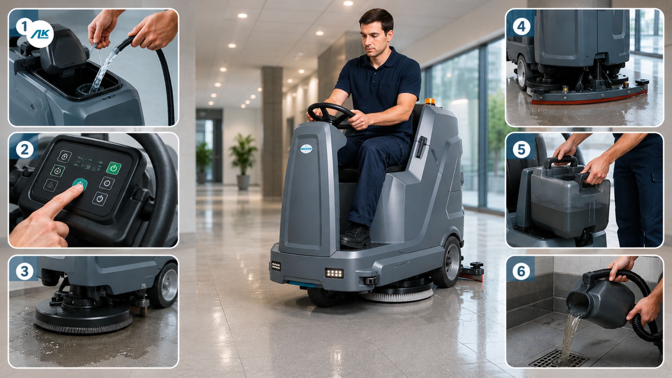 How to Use a Floor Scrubber