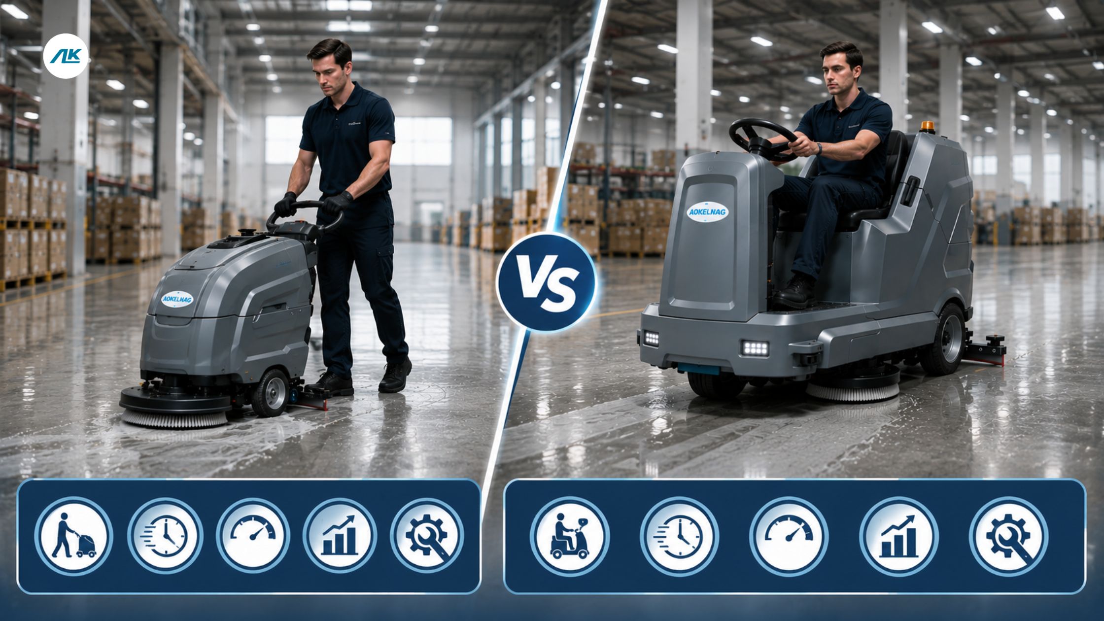 Walk-Behind vs Ride-On Floor Scrubber