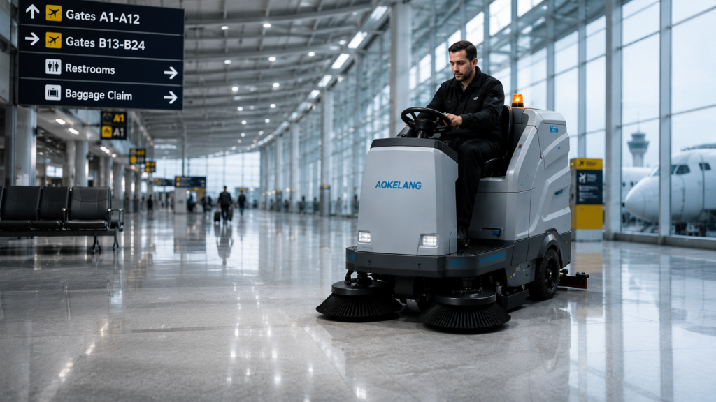 Floor Cleaning Equipment for Airports: Requirements and Best Machine Types