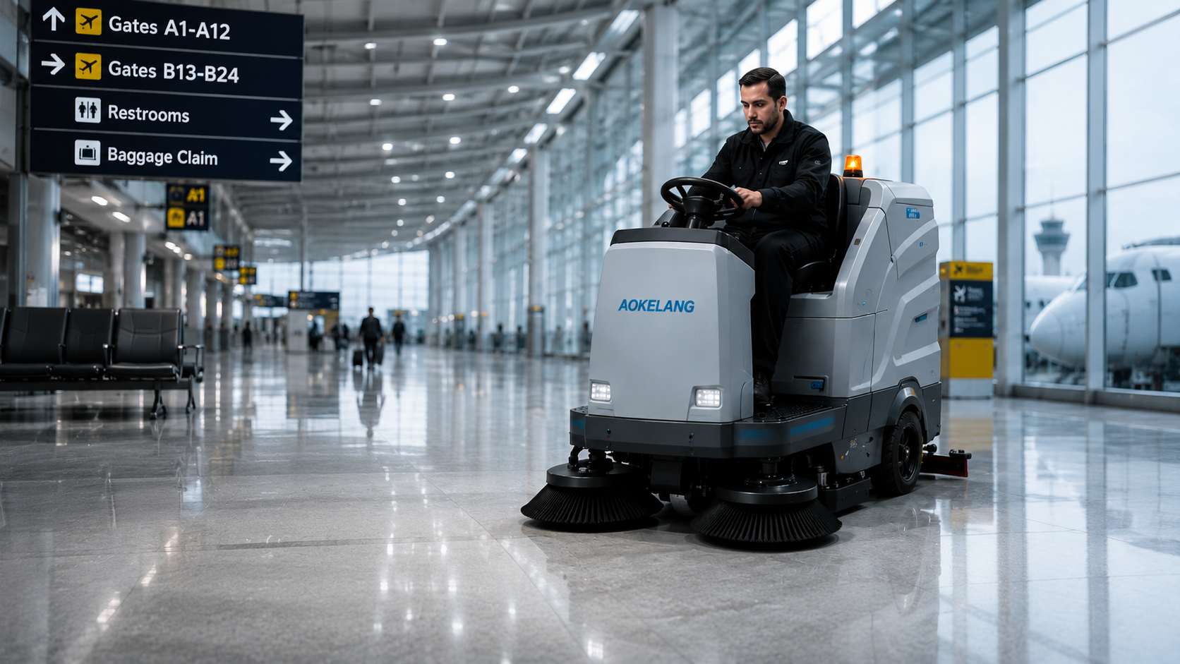 Floor Cleaning Equipment for Airports: Requirements and Best Machine Types
