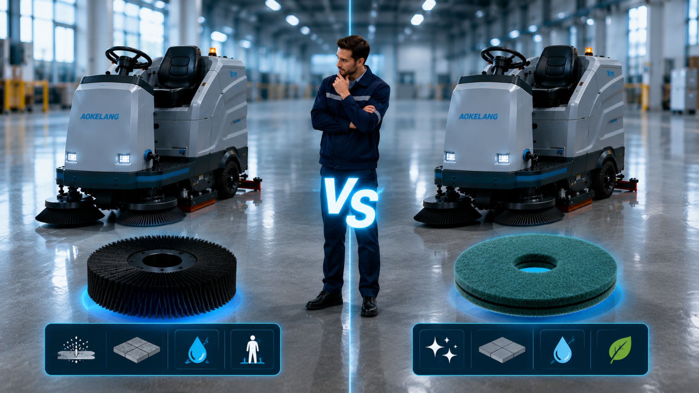 Walk-Behind vs Ride-On Scrubbers: How to Decide Based on Floor Area