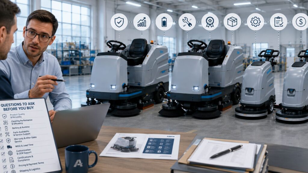 Questions to Ask a Floor Scrubber Manufacturer Before You Buy