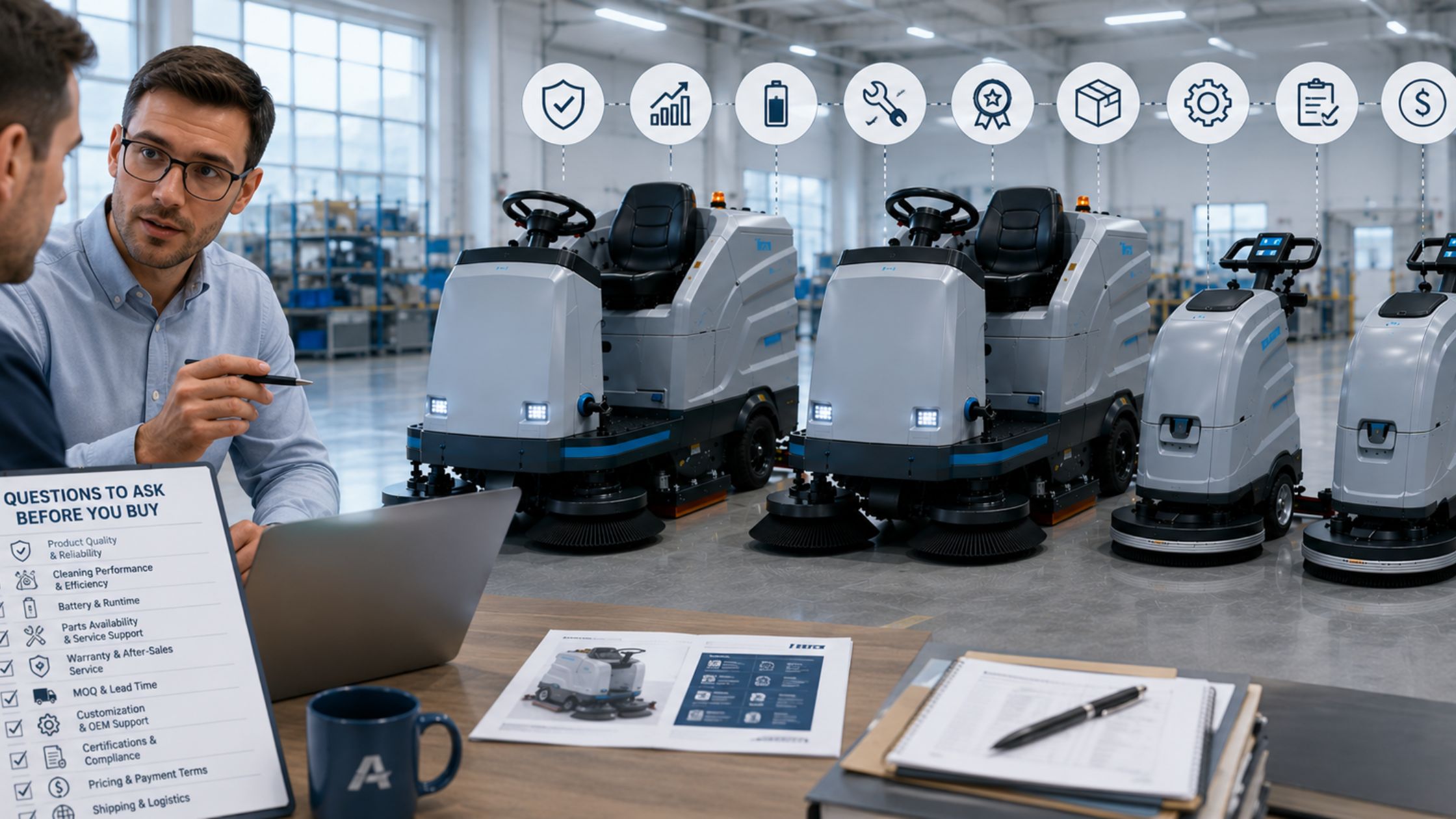 Questions to Ask a Floor Scrubber Manufacturer Before You Buy