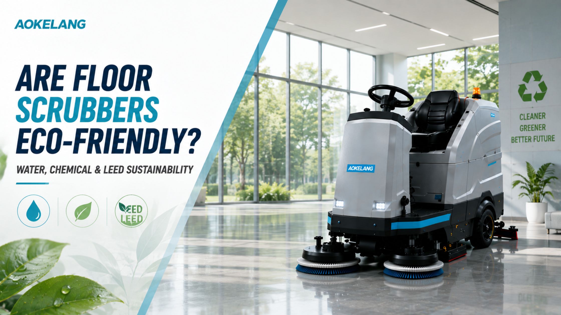 Are Floor Scrubbers Eco-Friendly? Water, Chemical, and LEED Sustainability