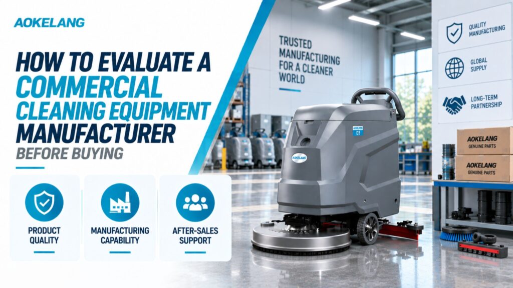 How to Evaluate a Commercial Cleaning Equipment Manufacturer Before Buying