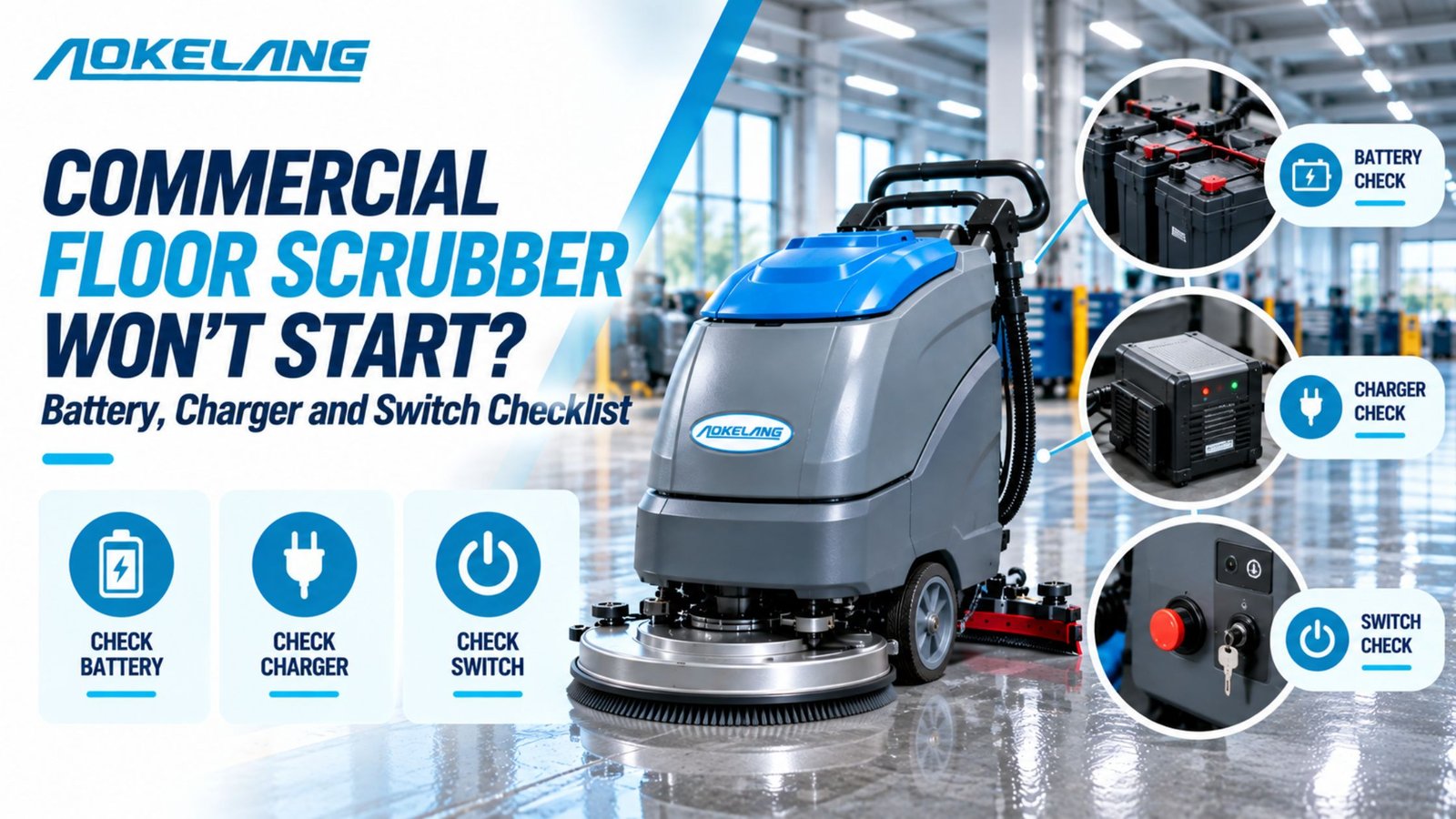 Commercial Floor Scrubber Won't Start