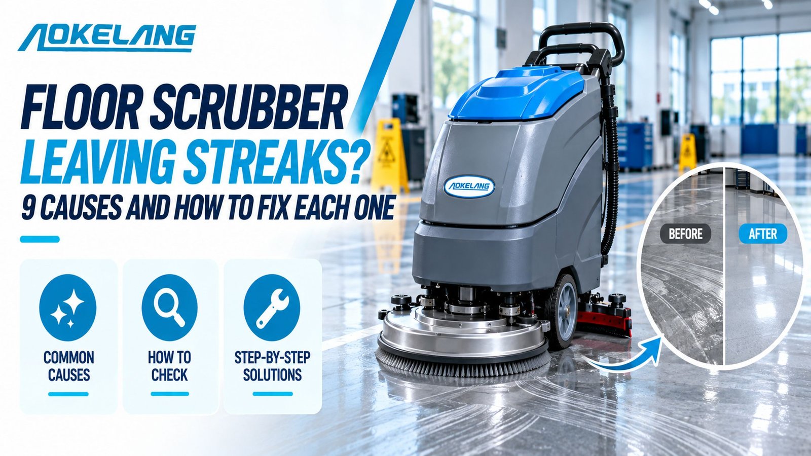 Floor Scrubber Leaving Streaks? 9 Causes and How to Fix Each One