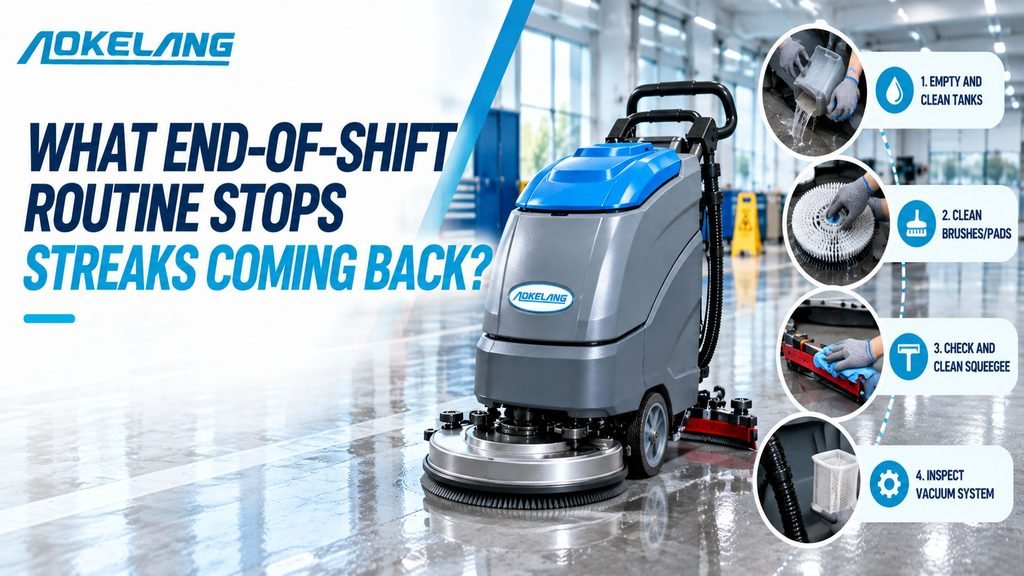 What end-of-shift routine stops streaks coming back?